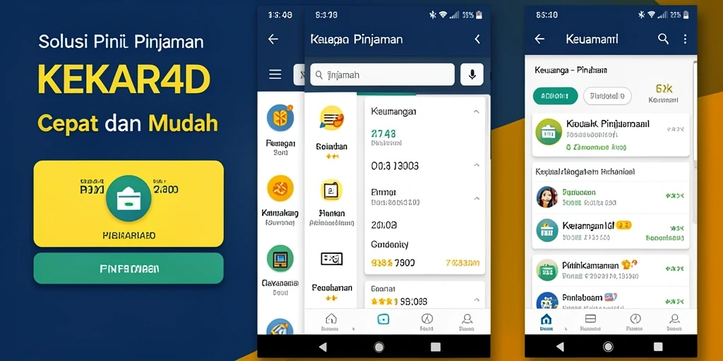 Antarmuka aplikasi KEKAR4D yang user-friendly dan fungsional.