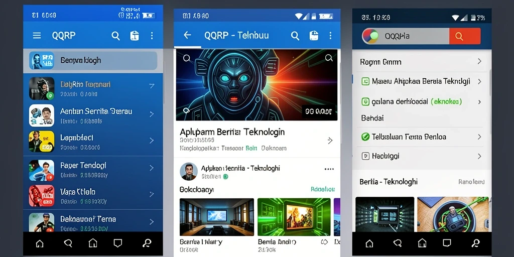 Tampilan antarmuka QQRP yang modern dan user-friendly.