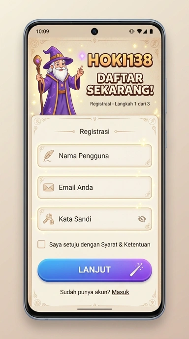 Mudahnya Buat Akun Hoki138 di Android